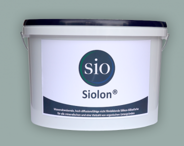Silikatfarbe außen Minzgruen